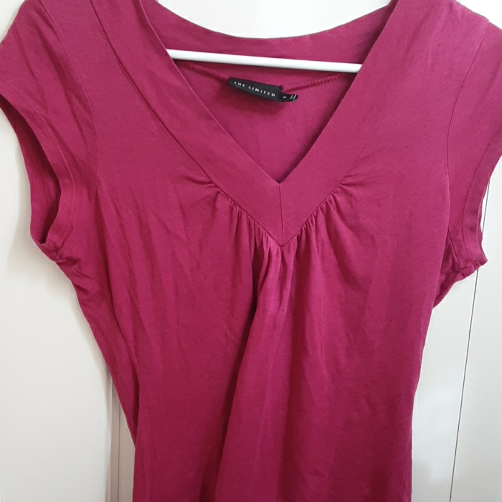 Pink/purpleish short sleeved shirt